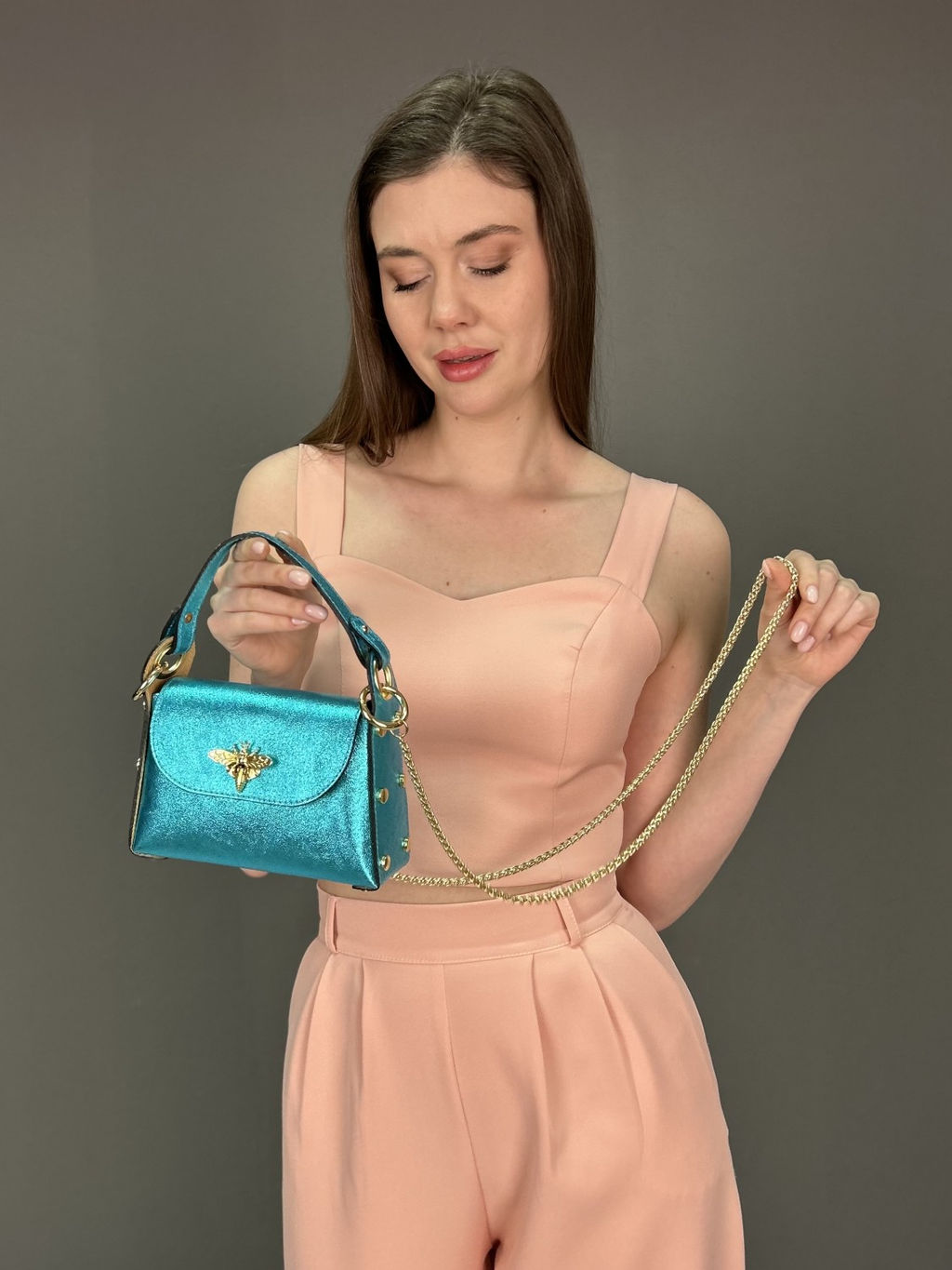 Сумка женская из телячьей кожи