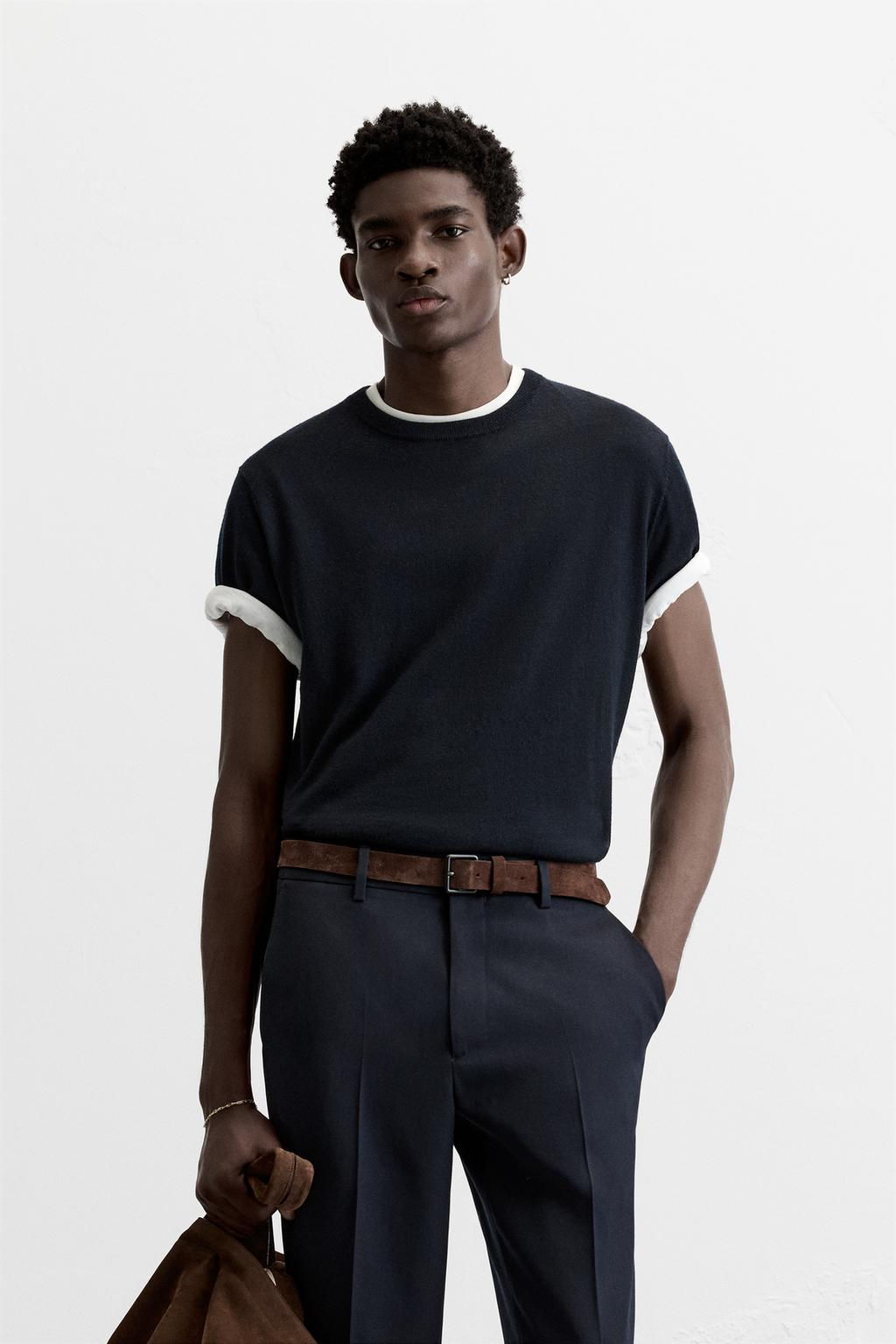 100% WOOL KNIT T-SHIRT - LIMITED EDITION - Zara фото 2