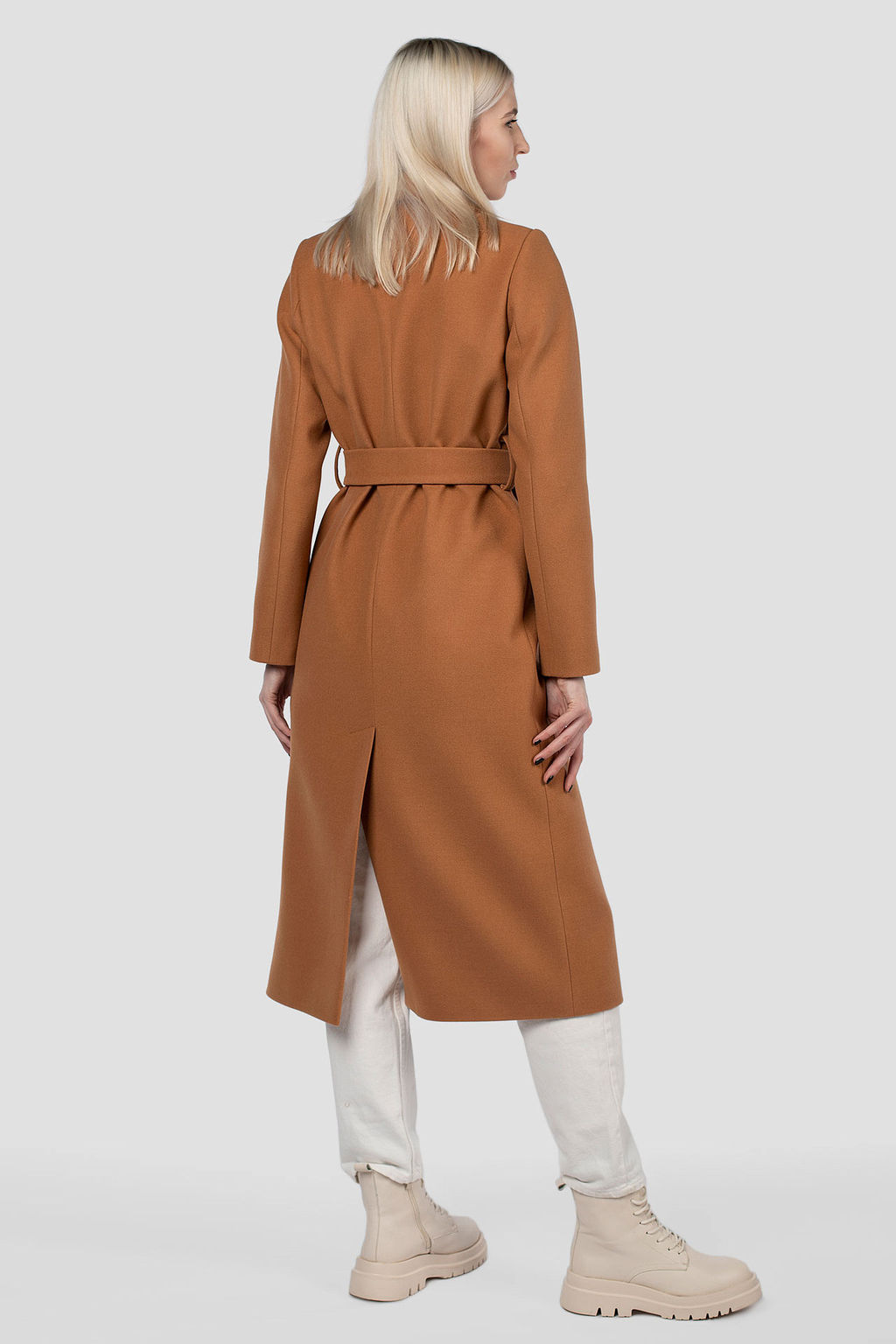 Пальто женское демисезонное (пояс) - El podio фото 5