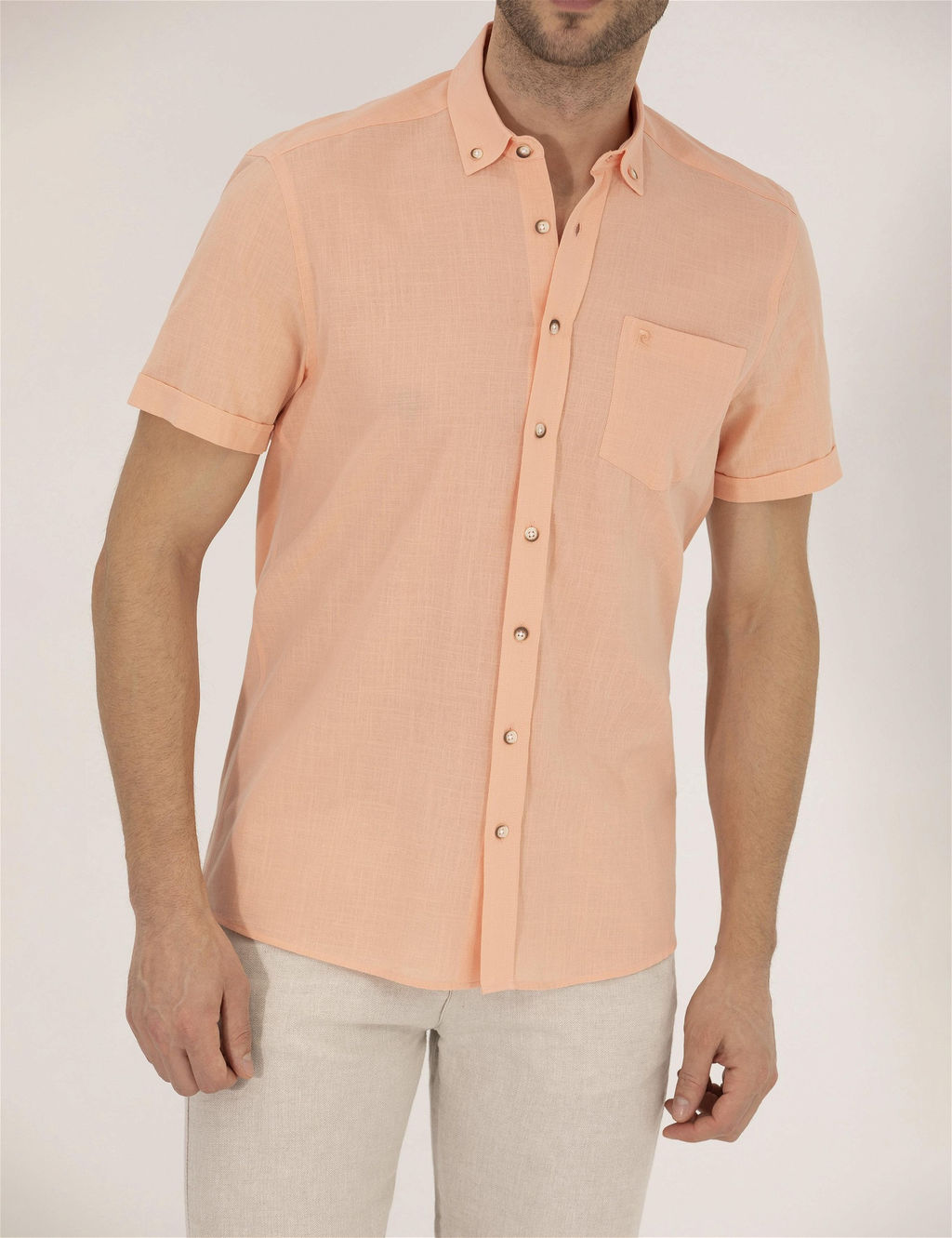 Turuncu Regular Fit K_sa Kollu G_mlek