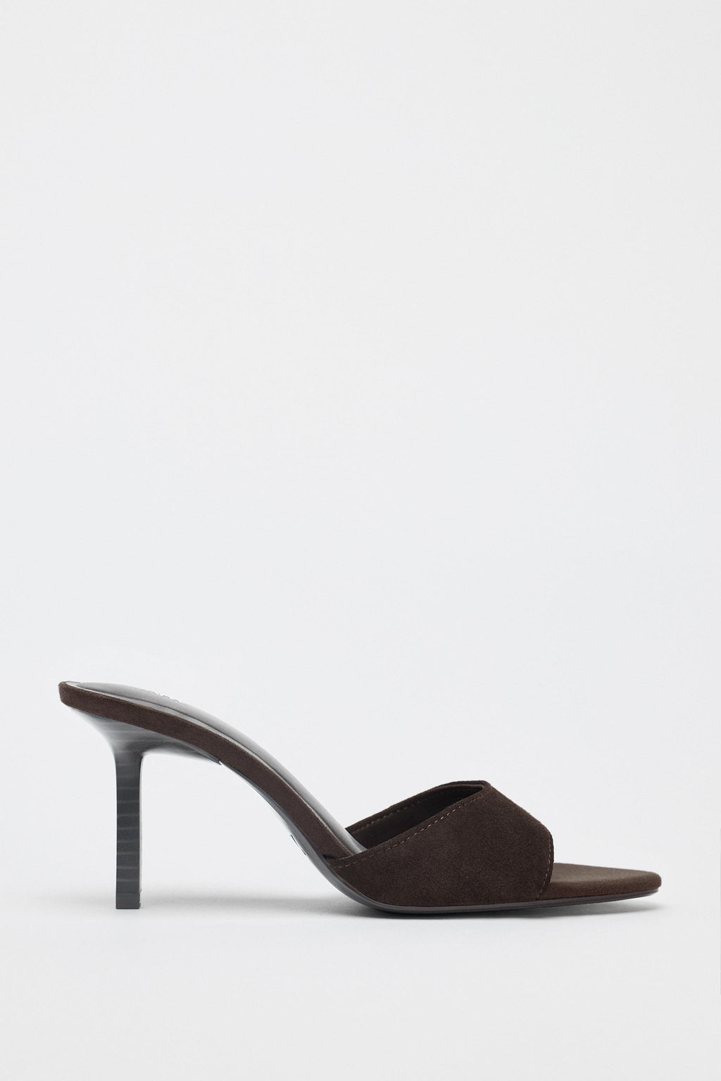 SPLIT SUEDE HIGH-HEEL SANDALS - Zara фото 3