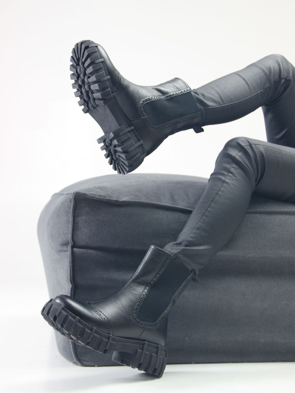 Челси 360.P.466bl.Черный макс/Шерсть