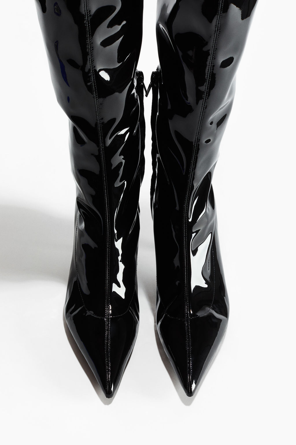 Botas calcet?n a la rodilla en charol - H&m фото 2