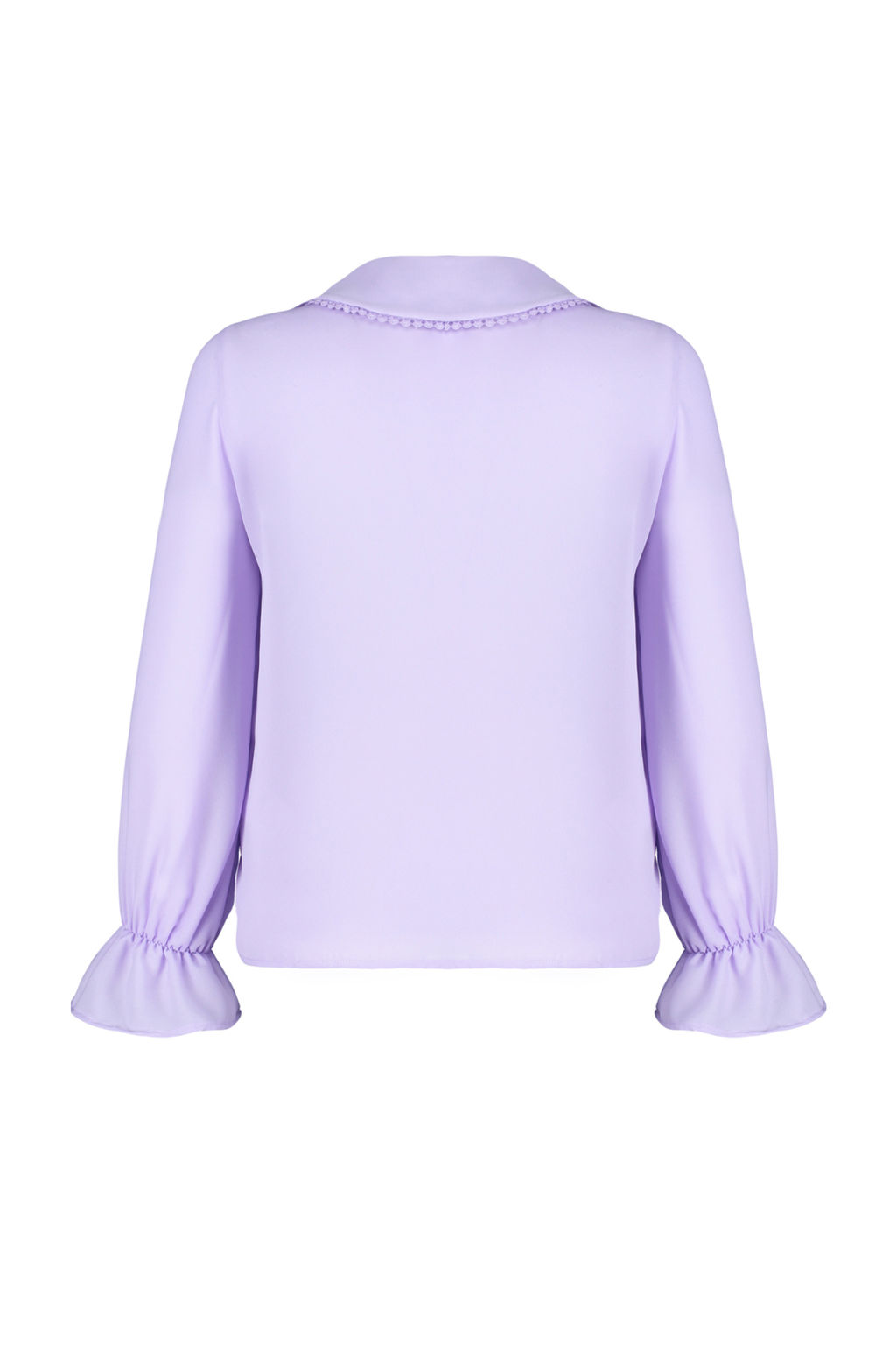 TRENDYOLMILLA Beyaz Bebe Yaka Ponpon Detayl? Regular Normal Kal?p Dokuma Gomlek TWOAW21GO0717  фото 13