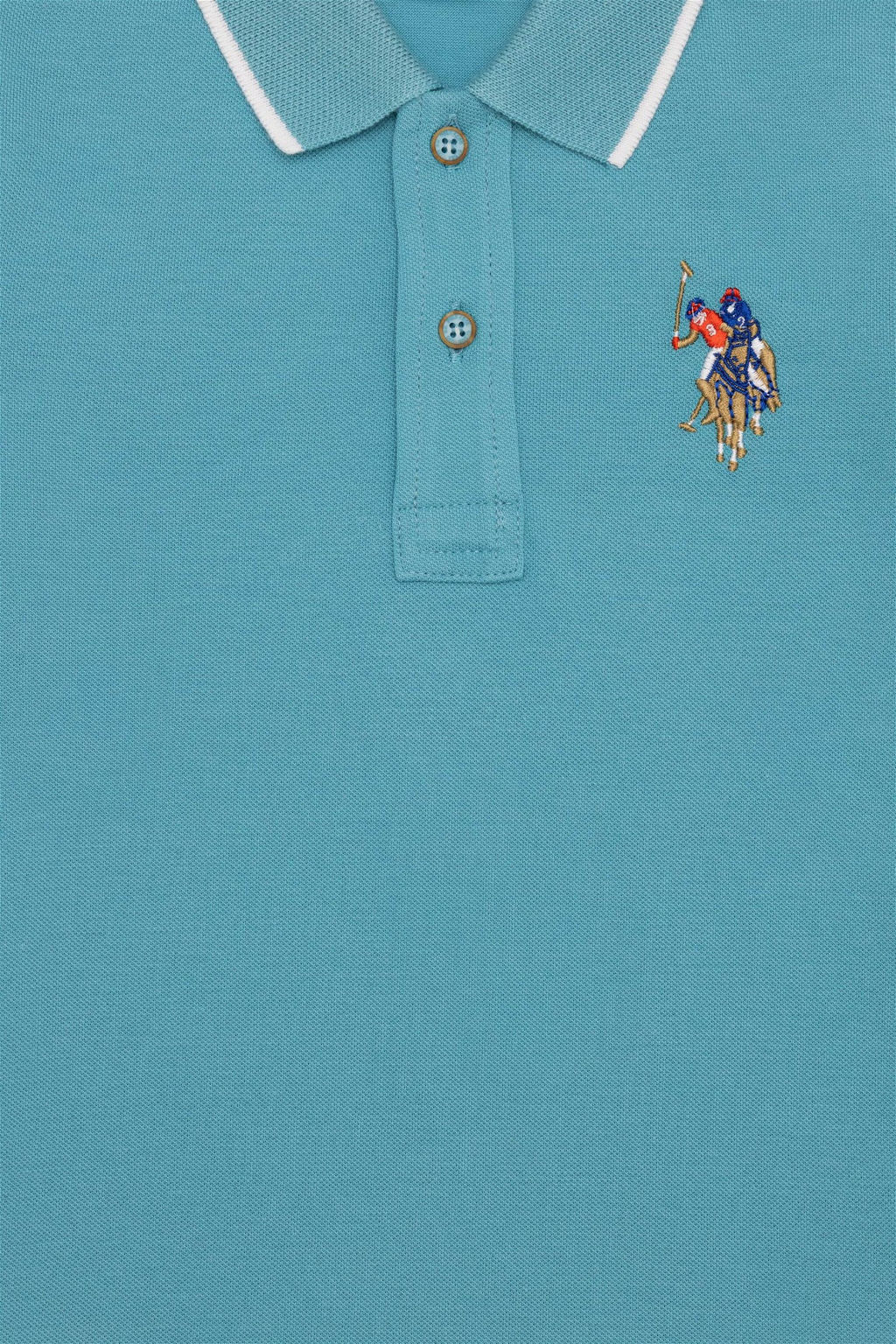 U. S. Polo Assn Бирюзовая футболка-поло для мальчика - U.s. polo assn фото 7