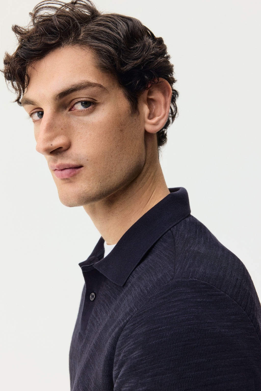 Polo en punto jacquard Slim Fit - H&m фото 7