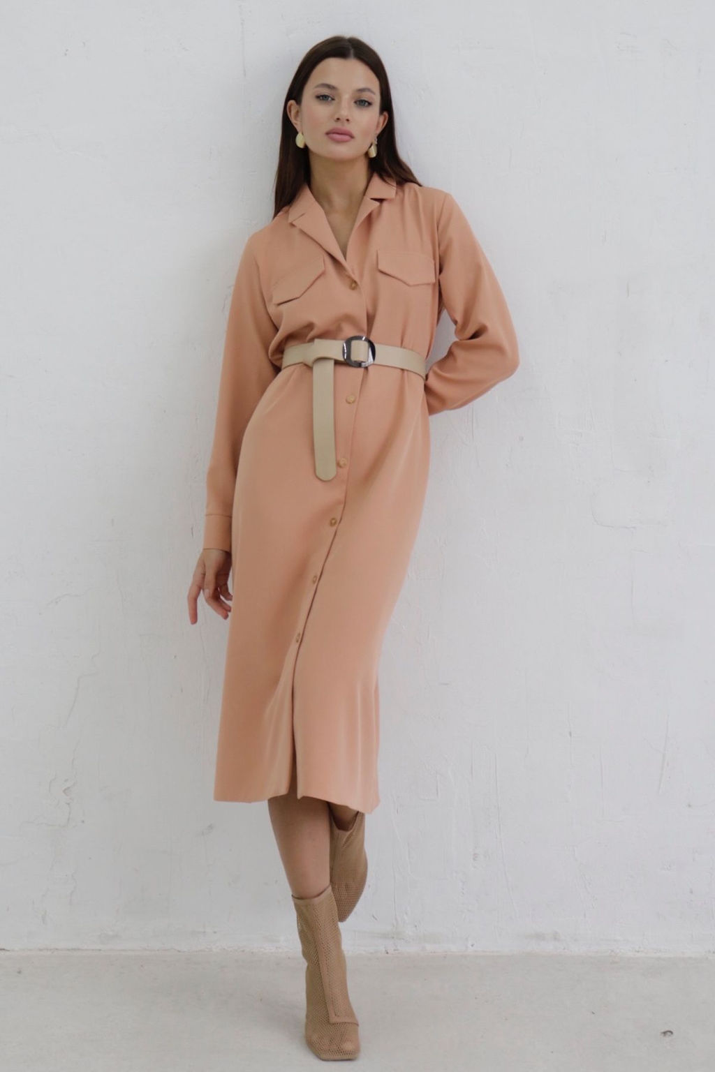 Martichelli Платье-рубашка с английским воротником  фото 11