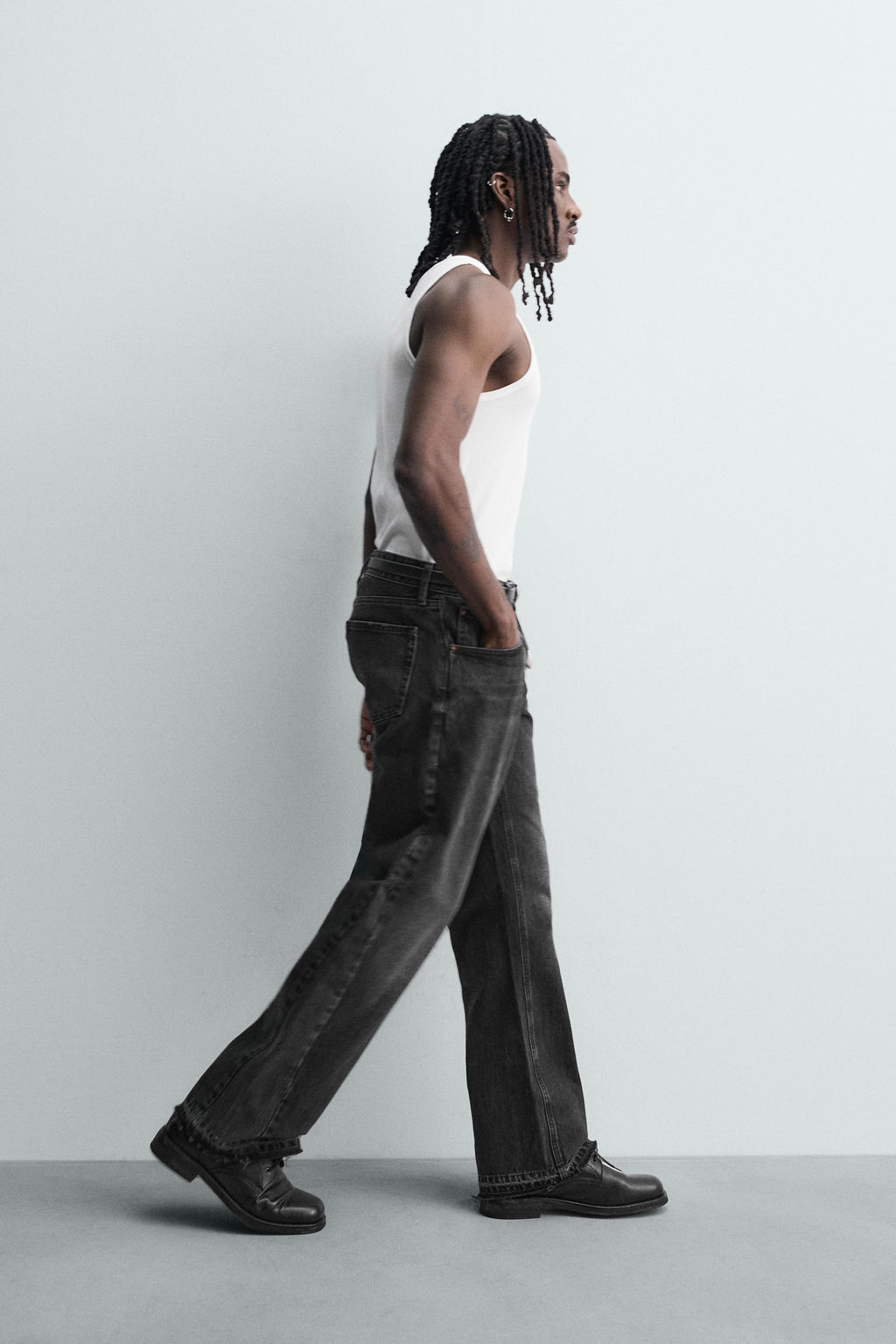 JEANS FLARE FIT / Carb?n - Zara фото 6