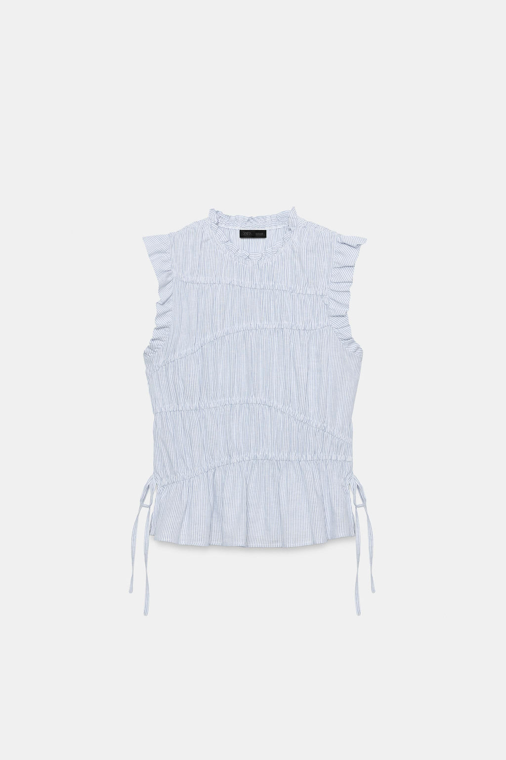 TOP EL?STICO RAYAS / Azul / Blanco