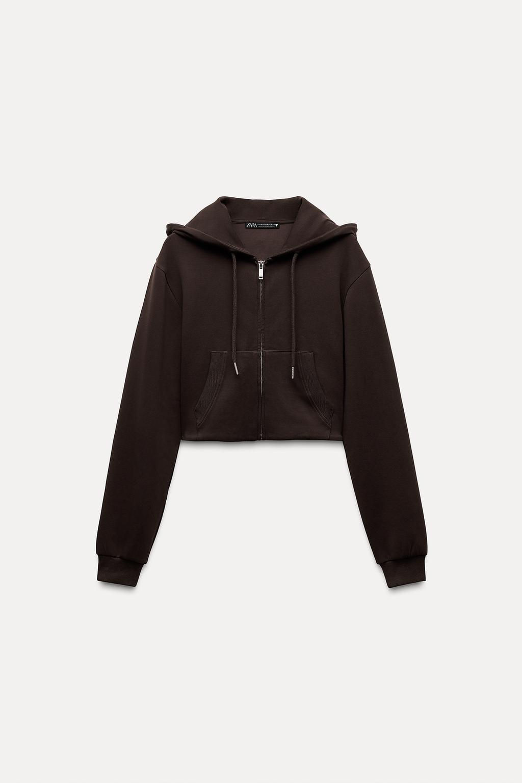 INTERLOCK CROPPED SWEATSHIRT - Zara фото 32