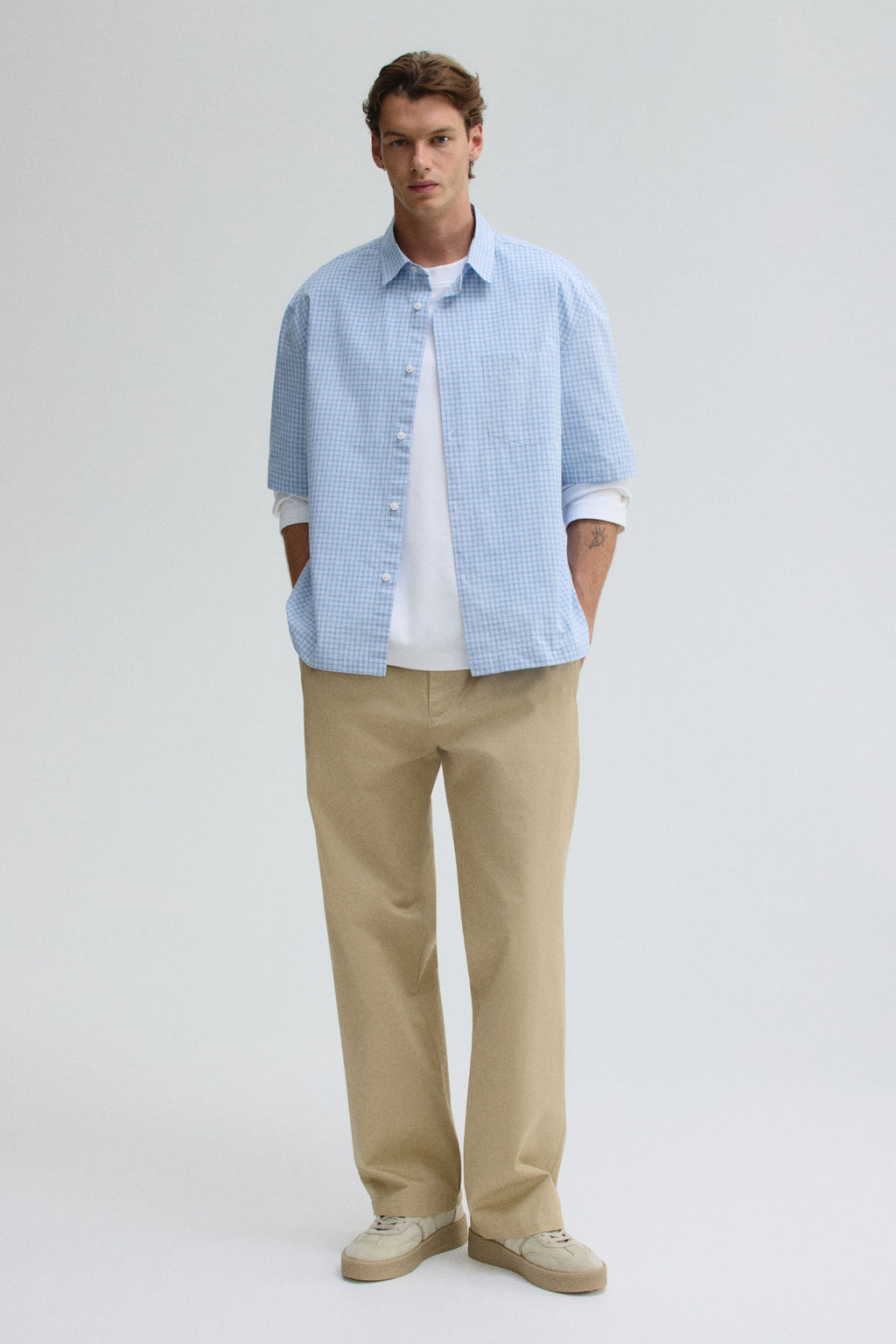 Camisa de manga corta Relaxed Fit - H&m фото 3