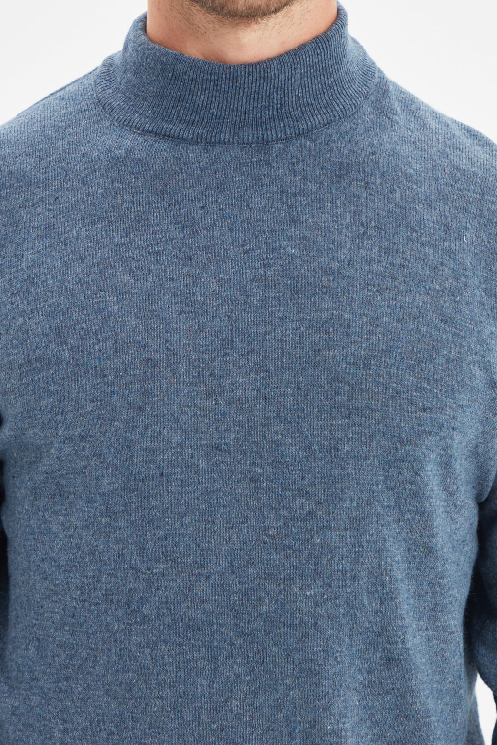 TRENDYOL MAN Bej Slim Fit Yunlu Yar?m Bal?kc? Yaka Basic Triko Kazak TMNAW21KZ1595 - Trendyolmilla фото 18