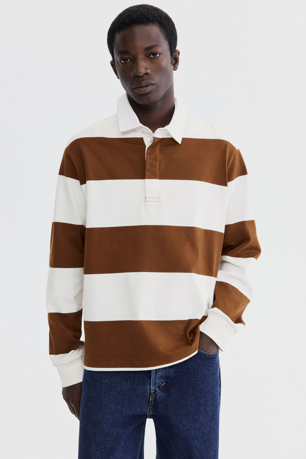 Polo de rugby en algod?n Regular Fit - H&m фото 3