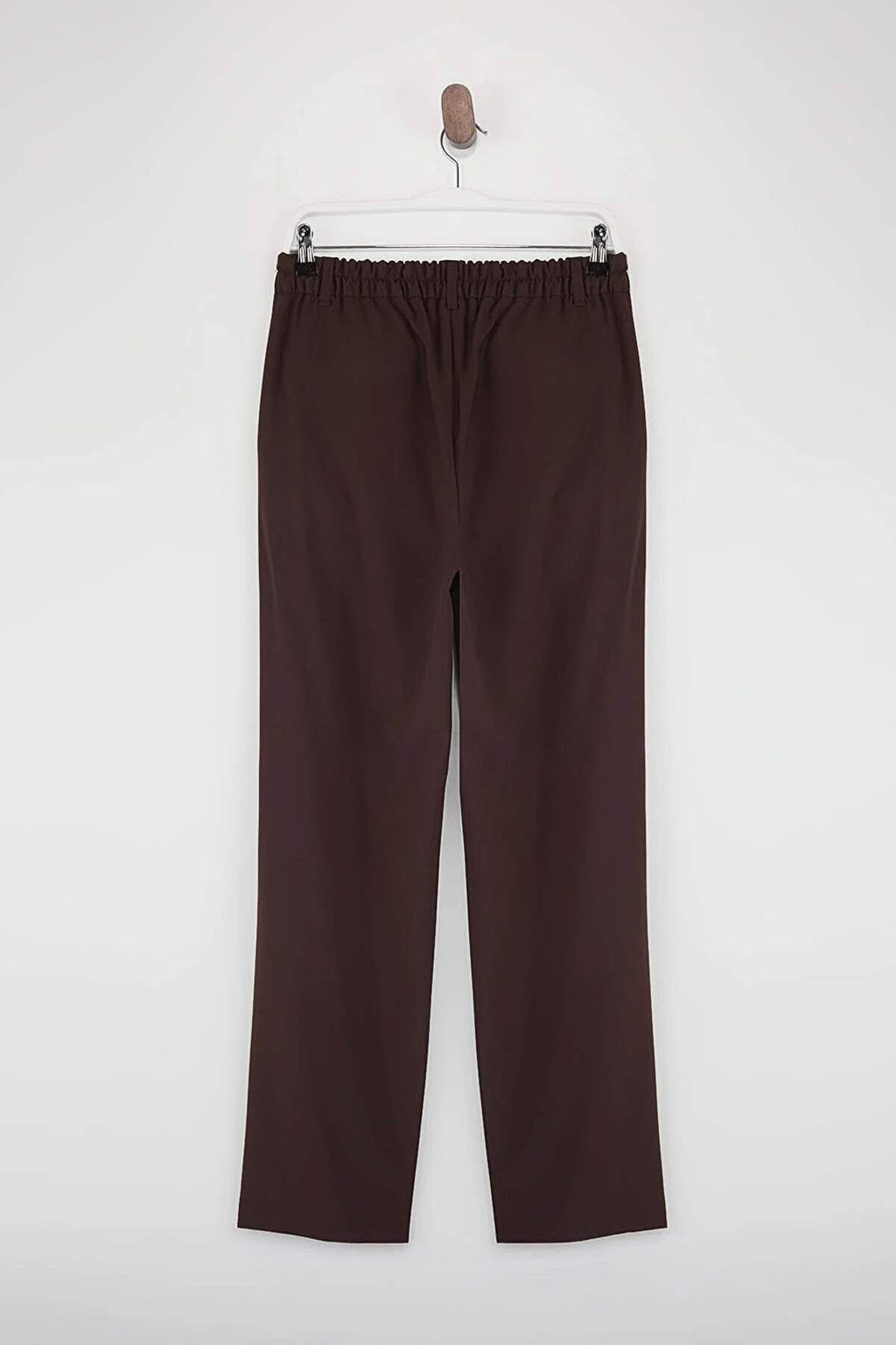 Kahverengi Pileli Beli Lastikli Utu Izli Baggy Erkek Pantolon TMNSS26PL00025 - Trendyolmilla фото 6
