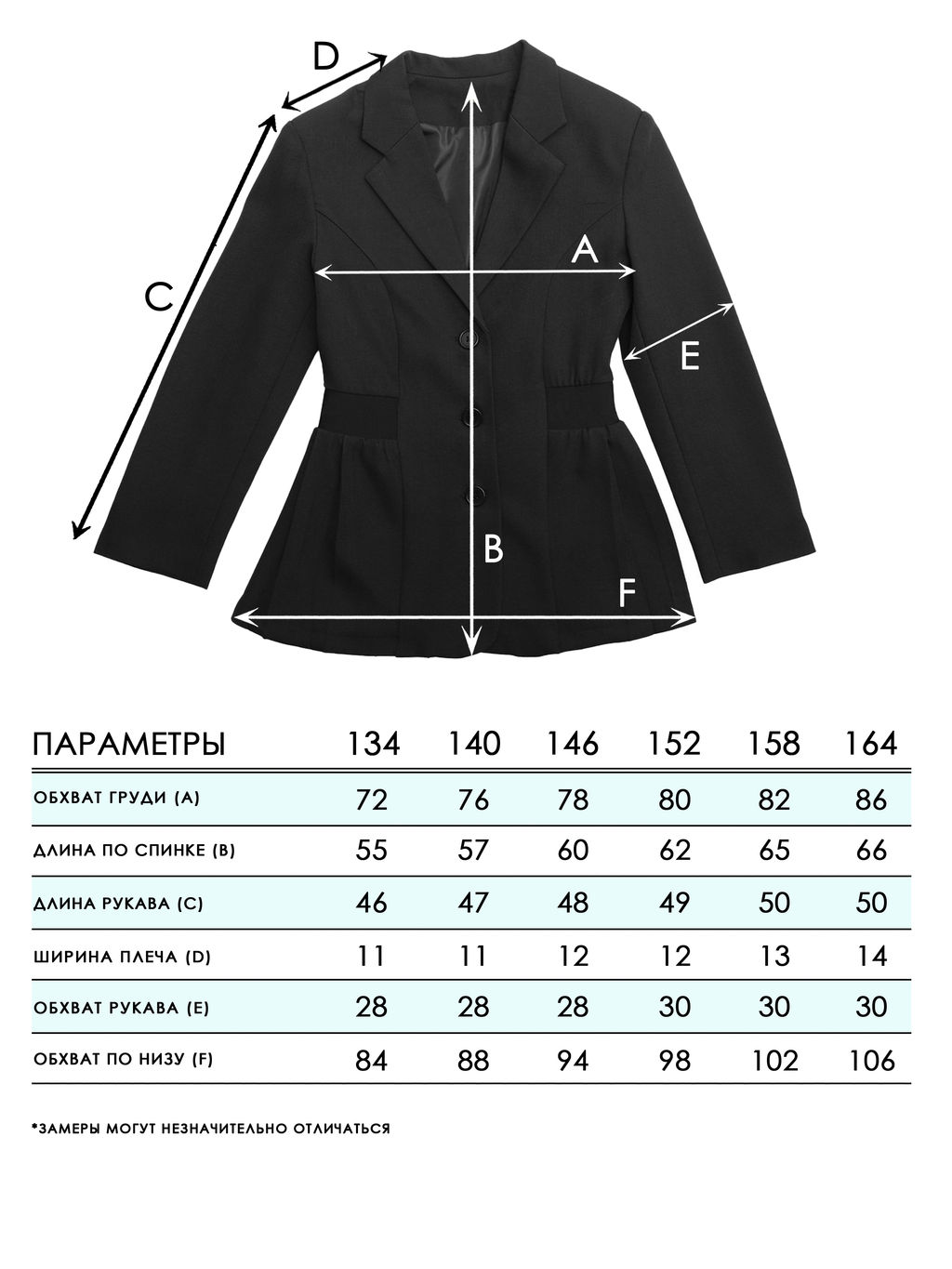 Пиджак для девочек - Синий мир фото 5