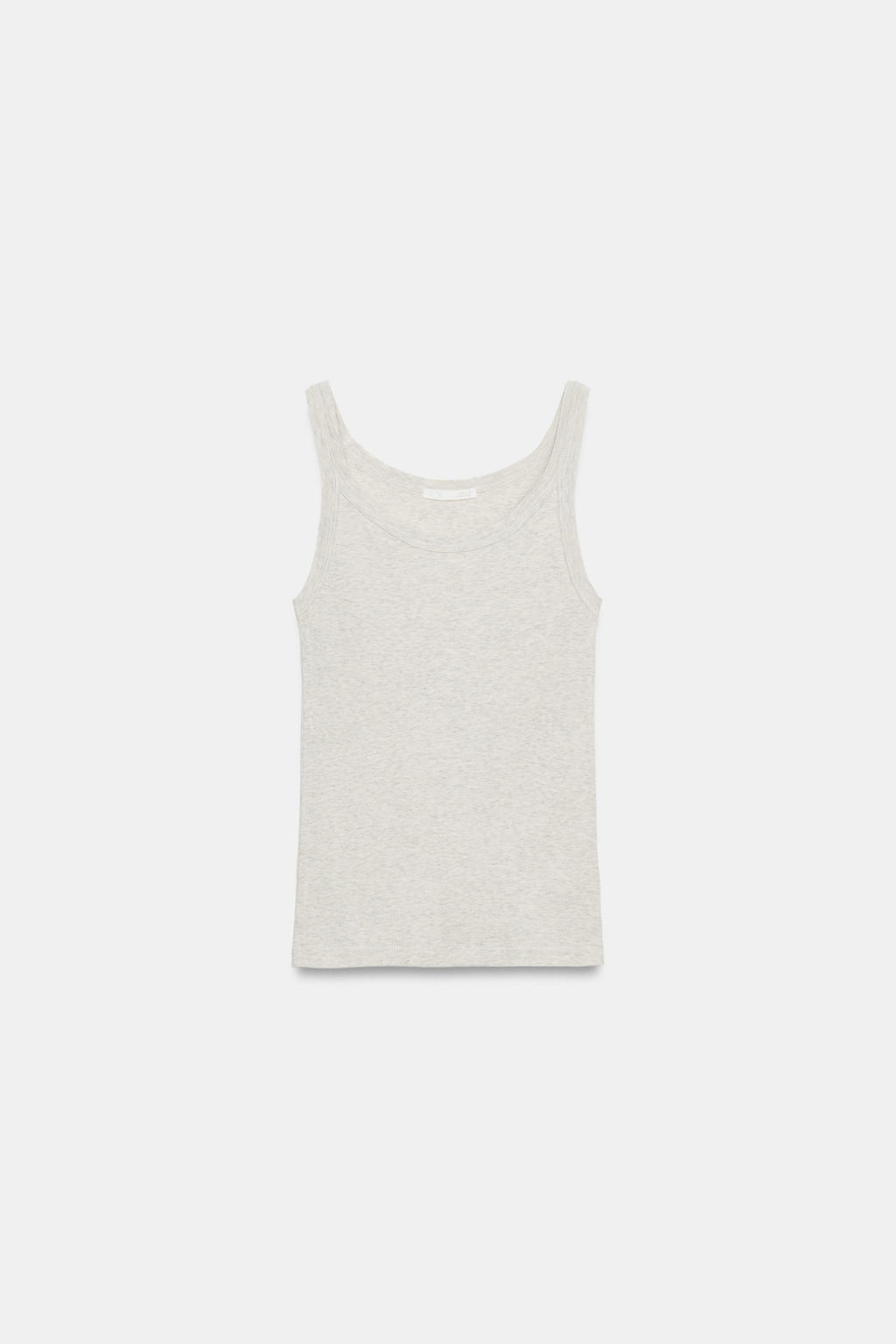 TOP TIRANTES RIB ALGOD?N / Beige vigor? - Zara фото 5