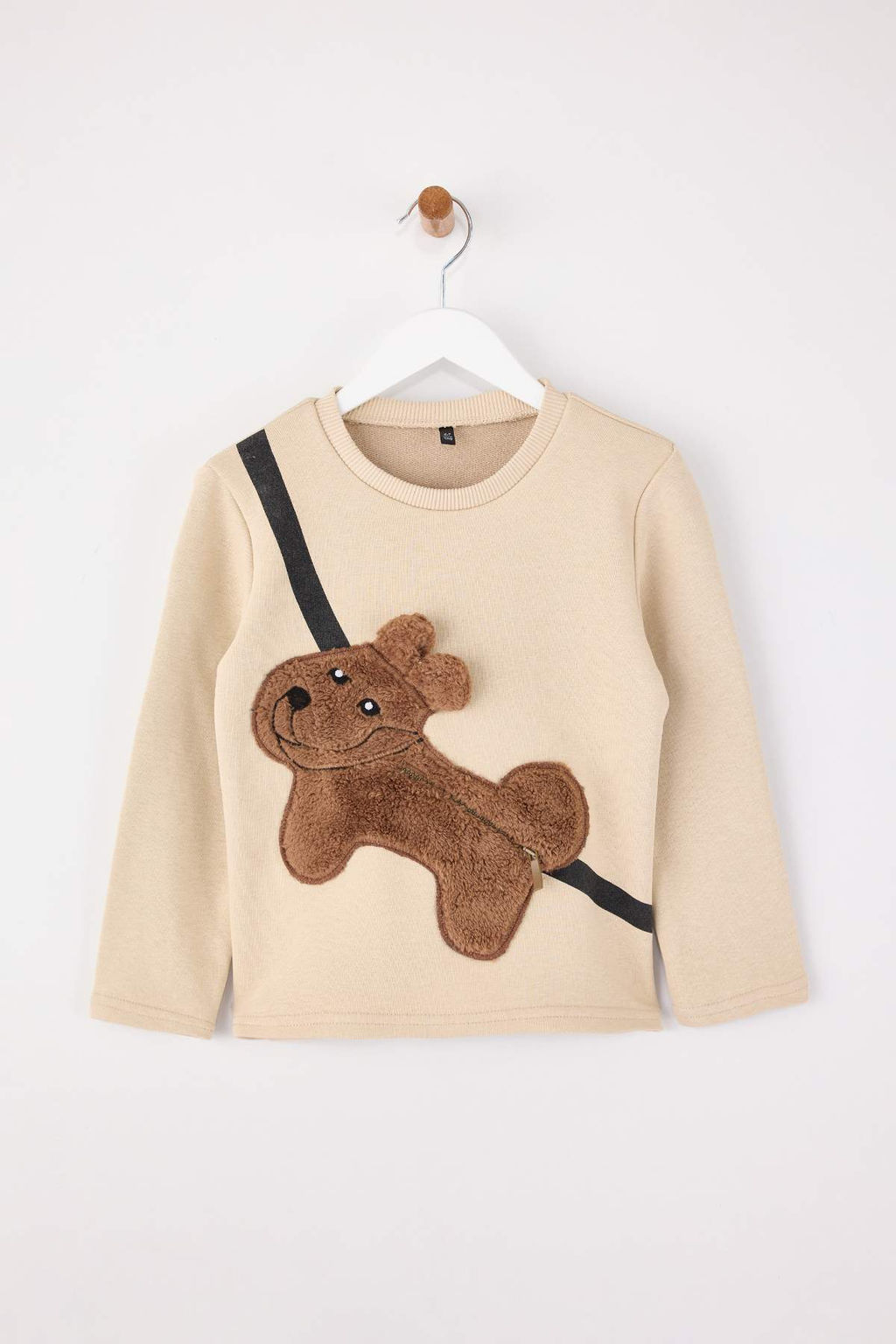 Ekru Unisex Cocuk Duz Bisiklet Yaka Regular Orme Sweatshirt TKDAW26SW00047 - Trendyolmilla фото 7