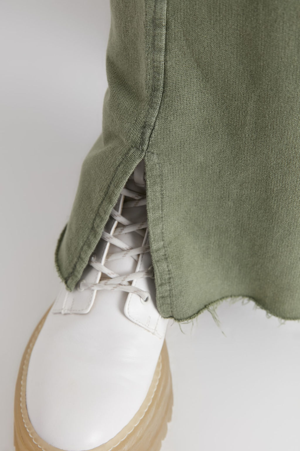 Antrasit Soluk Efektli Wide Leg/Genis Paca Normal Bel Ince Orme Esofman Alt? Pantolon TWOAW22EA0426 - Trendyolmilla фото 11