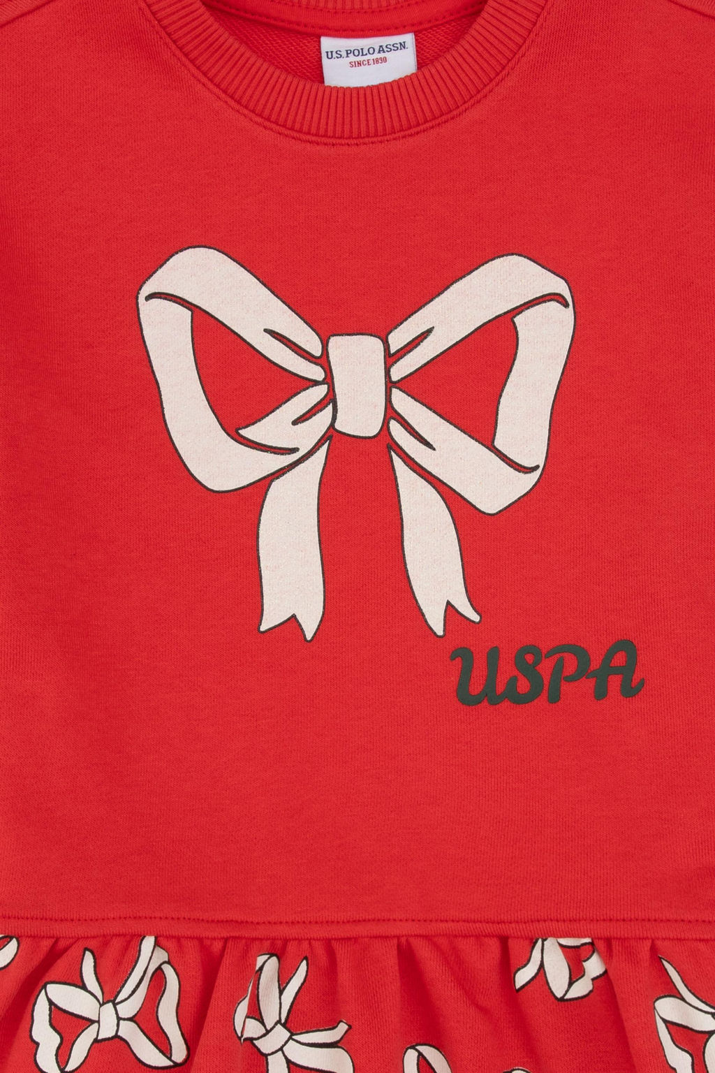 K_z _ocuk K_rm_z_ _rme Elbise - U.s. polo assn фото 3