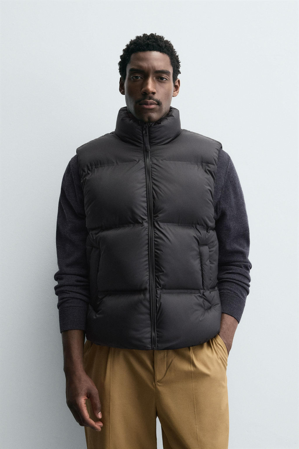 WATER-REPELLENT PUFFER GILET - Zara фото 2