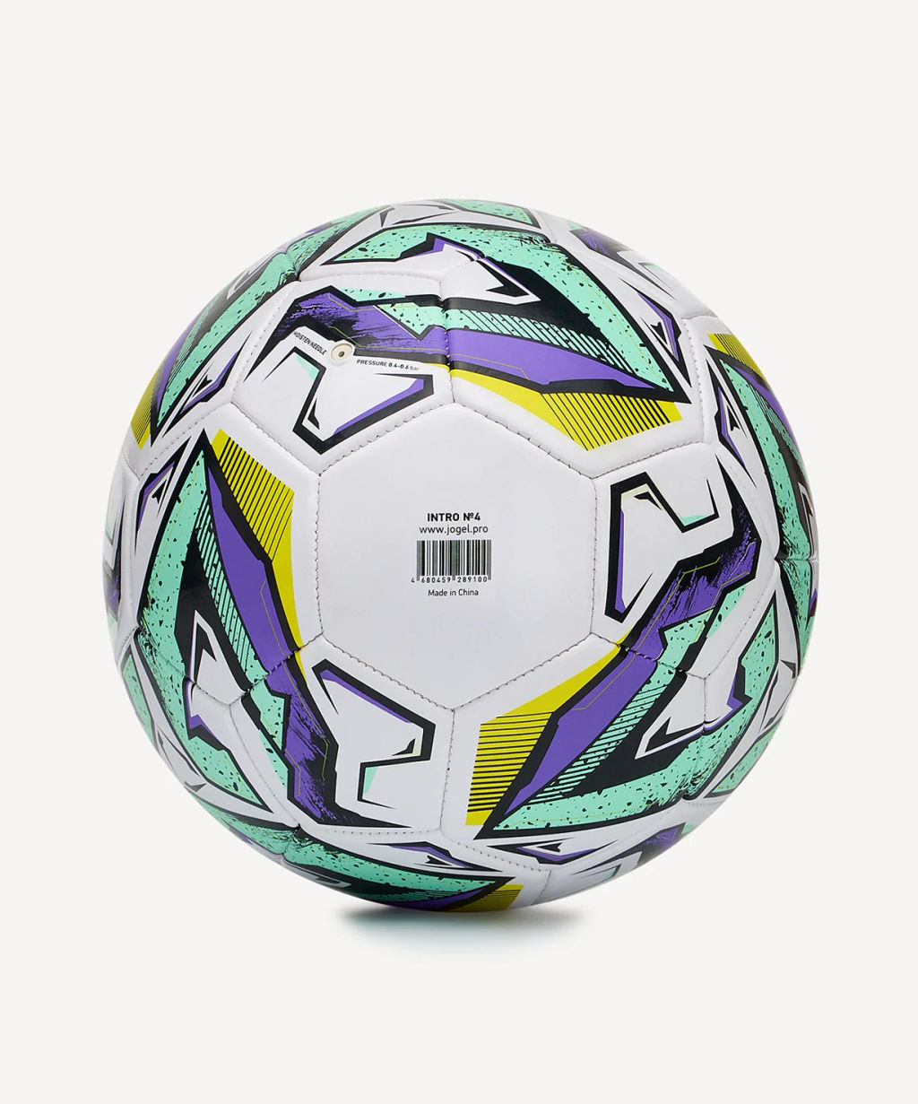 Мяч футбольный JOGEL Intro №4, белый  фото 5