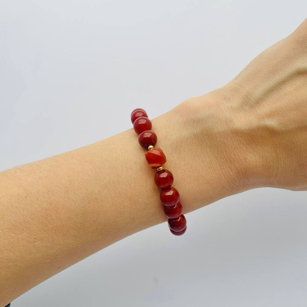 Браслет из Сердолика - Радуга самоцветов фото 3