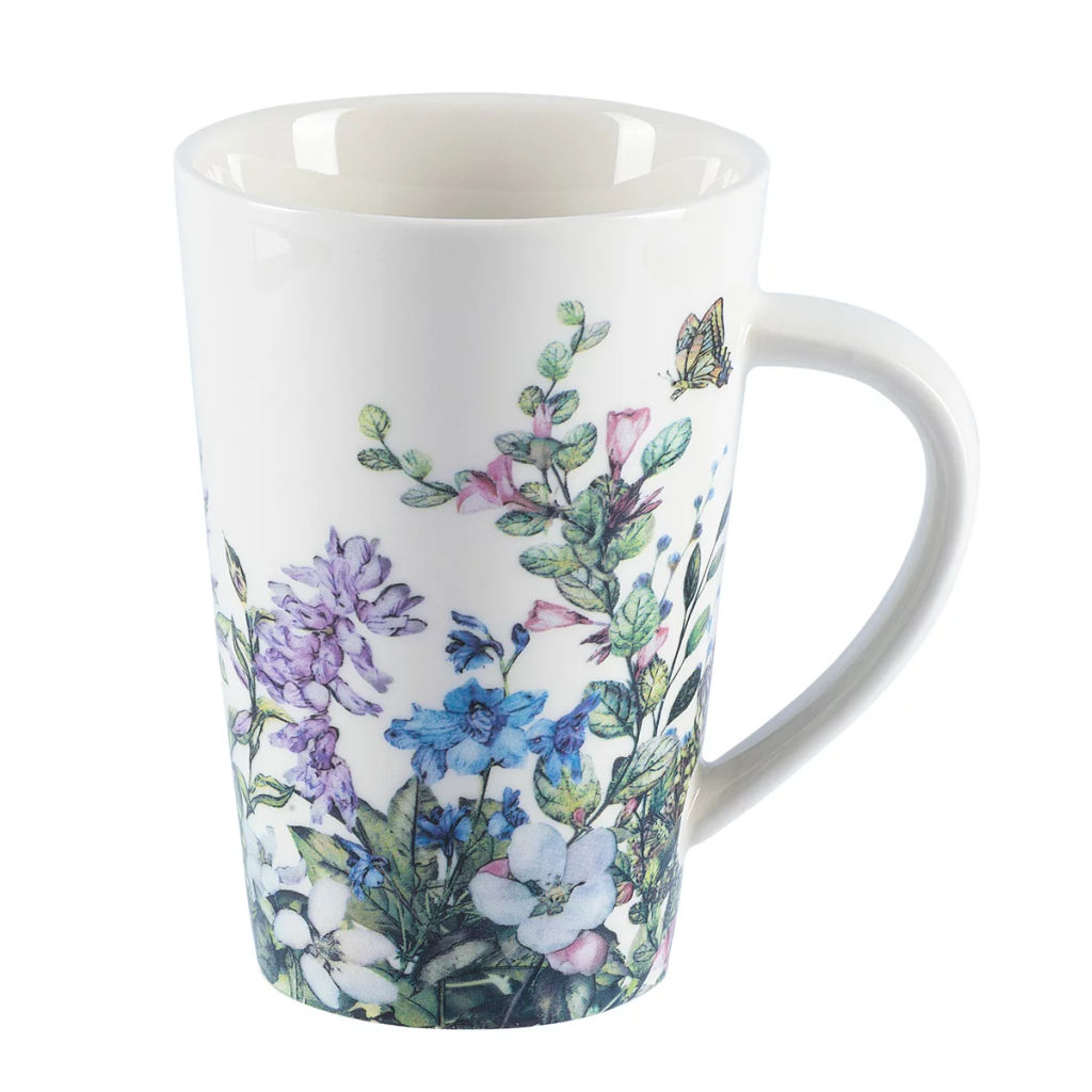 51408 GIPFEL Кружка FLORA 400 мл, 1 шт. Цвет: белый. Материал: фарфор.