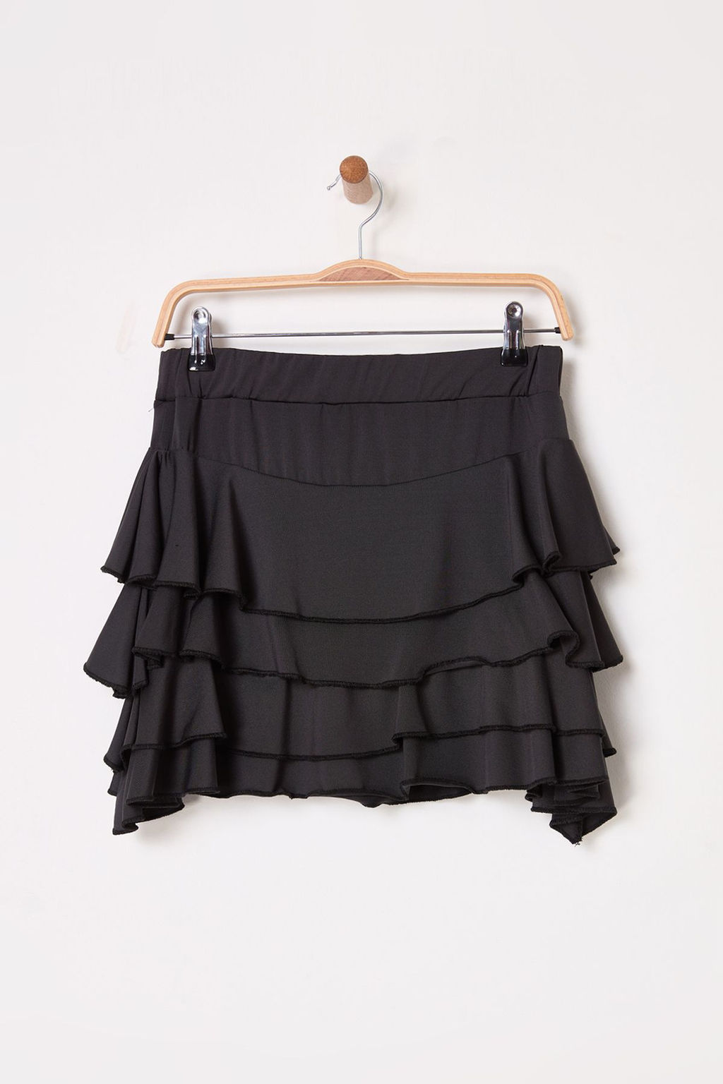 TRENDYOLMILLA Cok Renkli Leopar Bask?l? Etegi F?rf?rl? Mini Esnek Orme Etek TWOSS25ET00088  фото 7