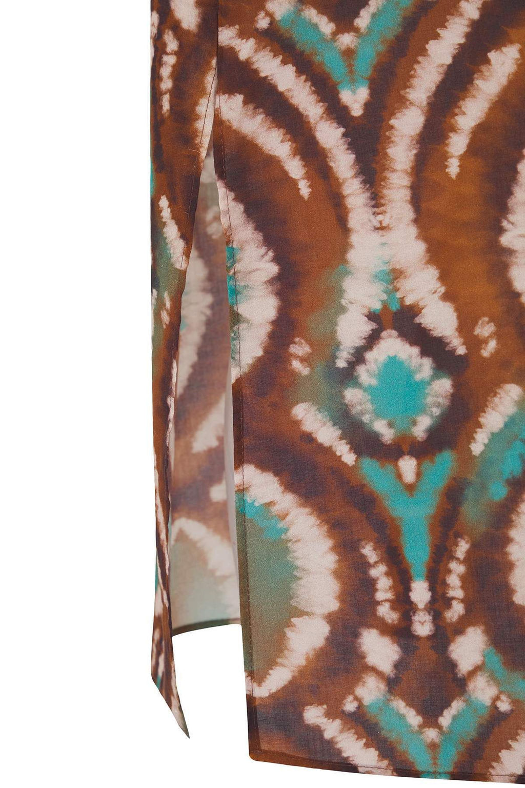 Batik Desenli Dokuma %100 Pamuk Maxi Plaj Elbise TBESS25EL00019 - Trendyolmilla фото 6