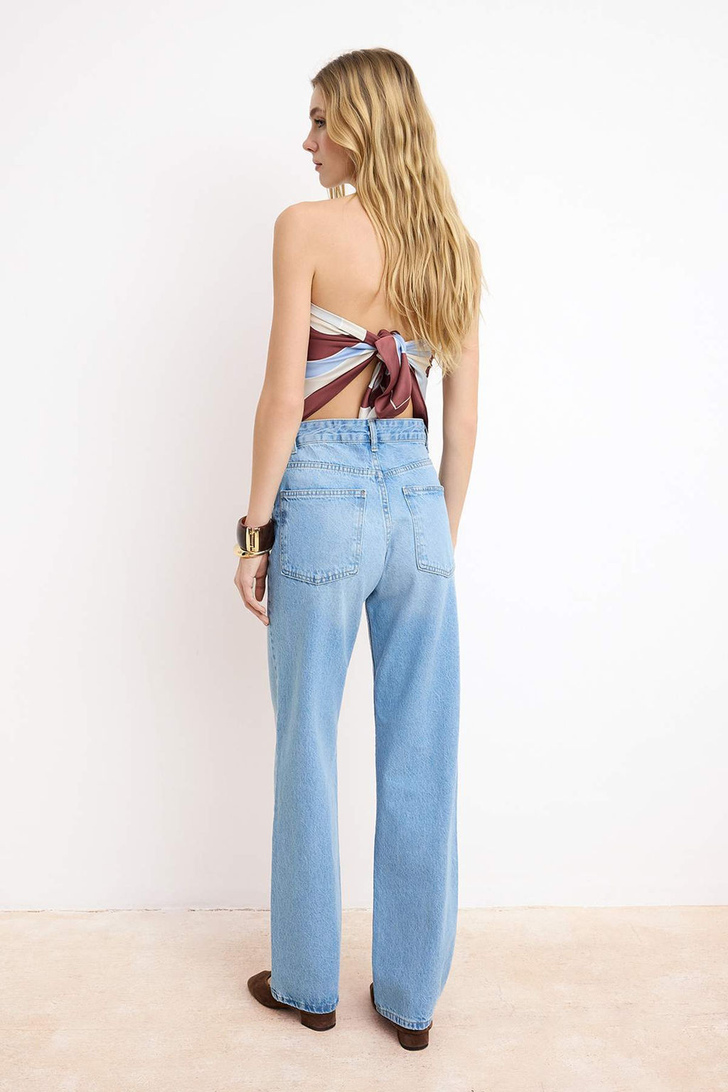 Mavi Yuksek Bel 100% Pamuk Wide Leg Jeans TWOSS26JE00142 - Trendyolmilla фото 6