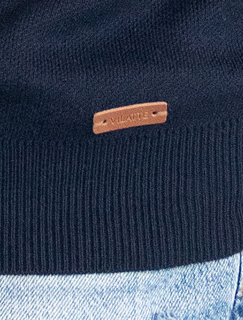 VILATTE / Джемпер тонкой вязки из хлопка на молни  фото 3