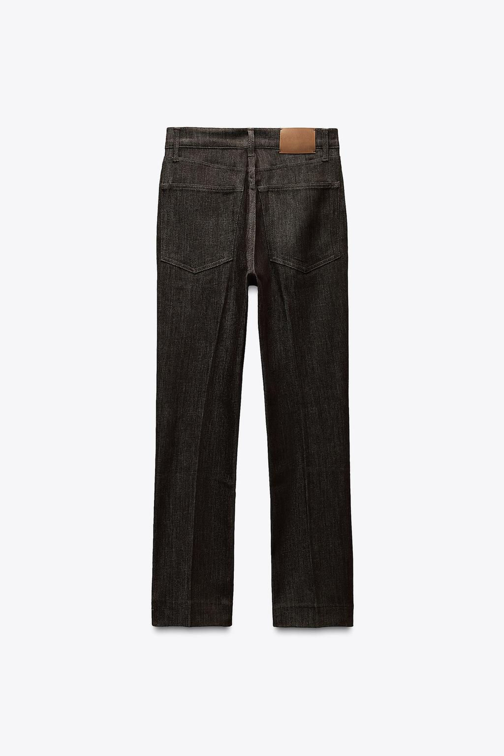 ZW COLLECTION HIGH-WAIST BOOTCUT CROPPED JEANS - Zara фото 37