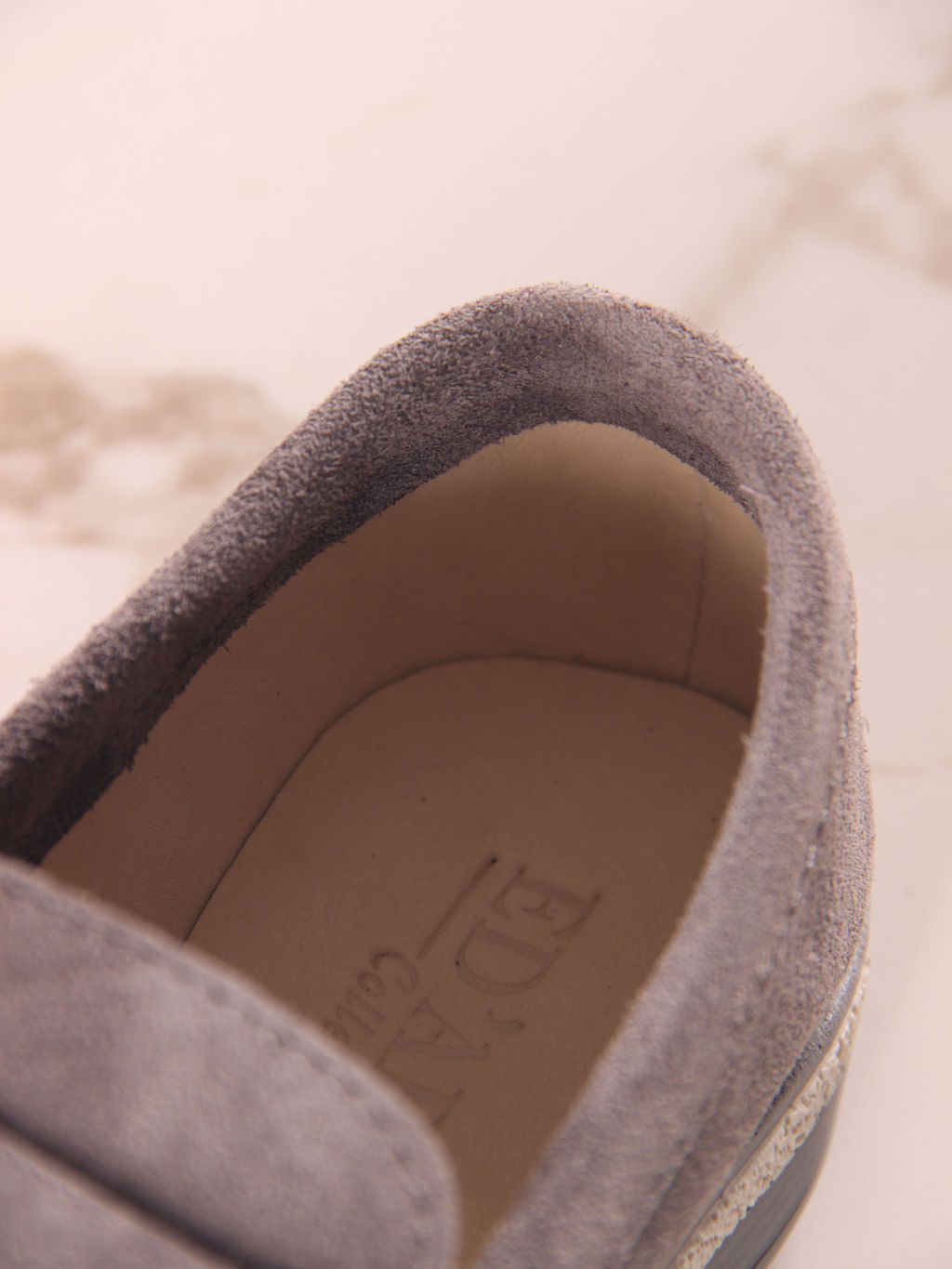 Лоферы 176.rosegr.Серый замок замша