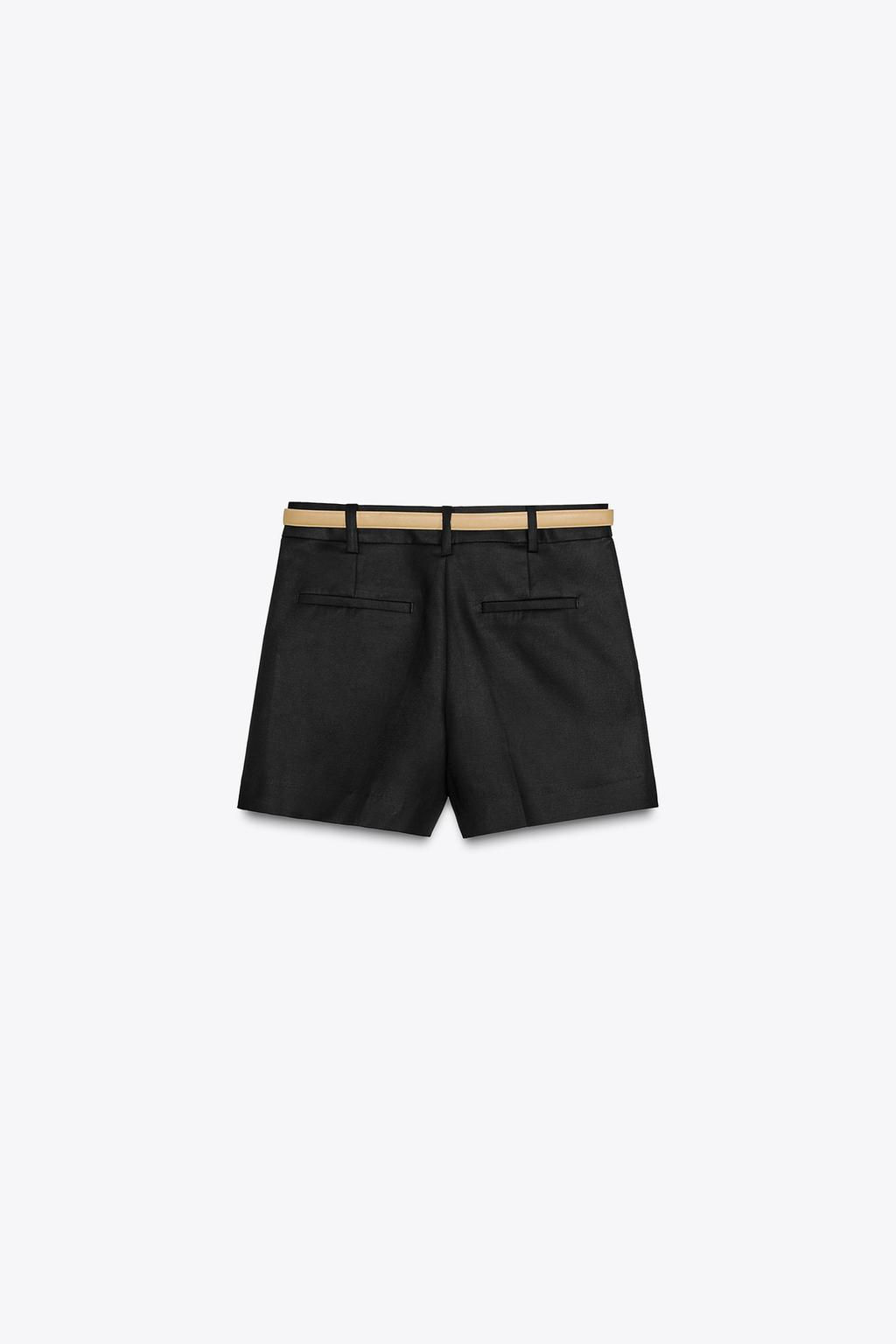 DARTED BERMUDA SHORTS WITH BELT - Zara фото 20
