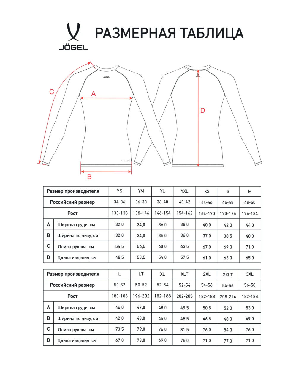 Футболка компрессионная с длинным рукавом JOGEL CAMP PerFormDRY Baselayer LS Tee, черный  фото 7