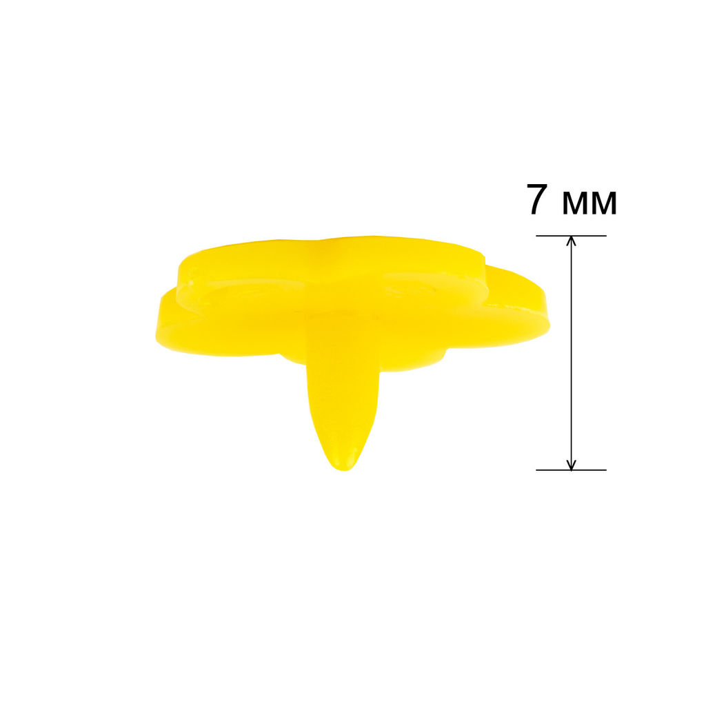 Кнопка Micron POM-12 FL/500 Кнопки пластиковые пластик d 12 мм 500 шт. № 006 желтый