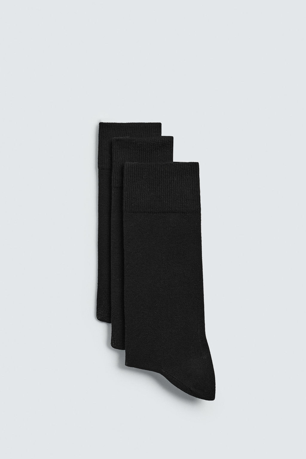 CALCETINES ESTRUCTURA LIGERA PACK 3 / Negro - Zara фото 2