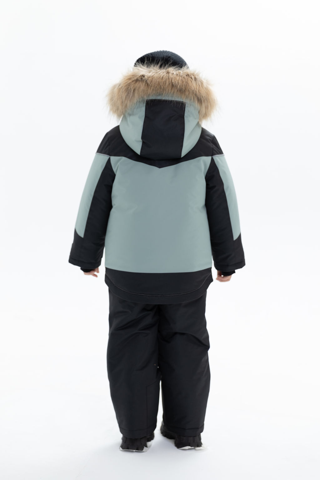 Комплект (п/пальто+п/комб.) дошкольн., 2сл.GRAFELITE, флис подкл., опушка искусств., ткань: мембрана