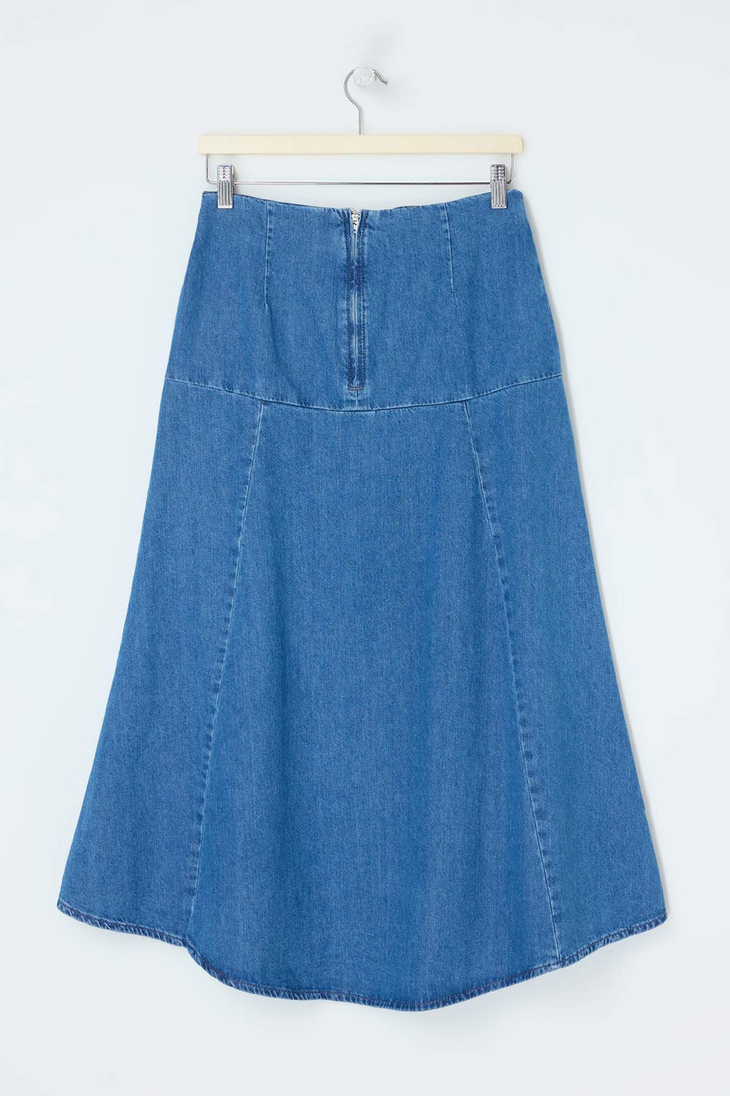 Mavi DOKUMLU Dikis Detayl? Midi Denim Etek TWOSS26ET00096 - Trendyolmilla фото 8