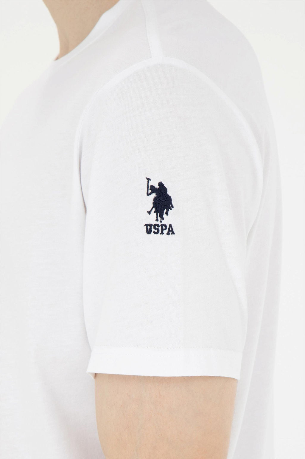 Футболка U.S. Polo Assn белая из хлопка фото 7