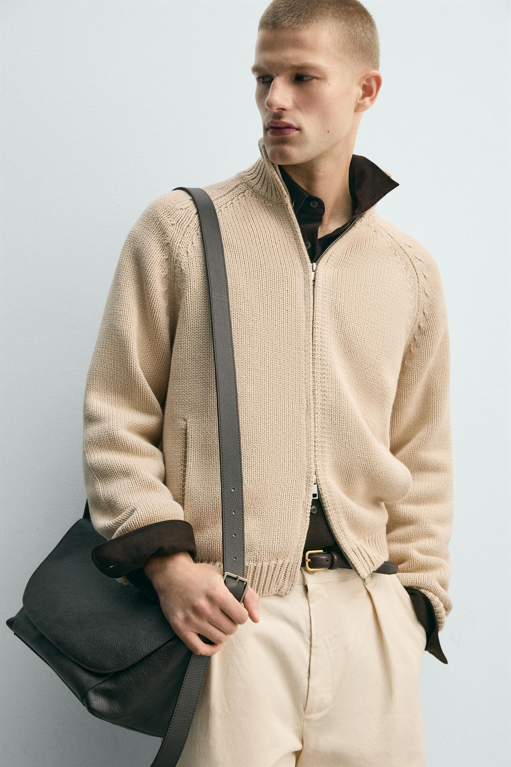 WASHED TEXTURED KNIT CARDIGAN - Zara фото 13