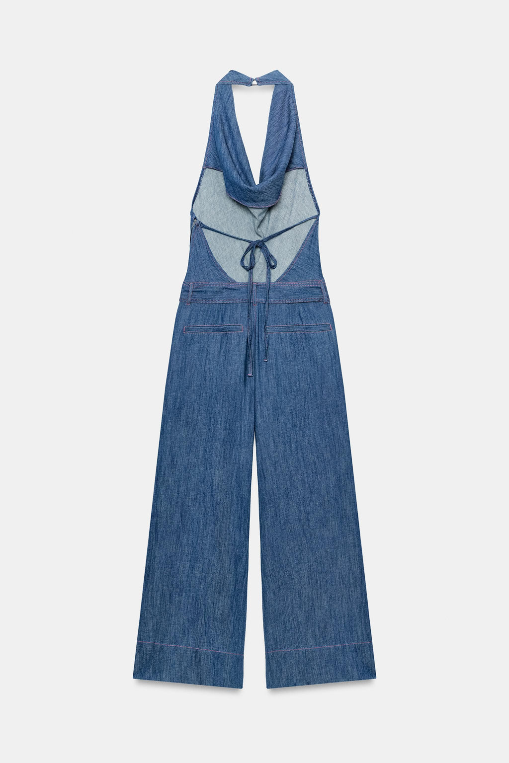 MONO HALTER CINTUR?N ESPALDA DESCUBIERTA / ?ndigo - Zara фото 9