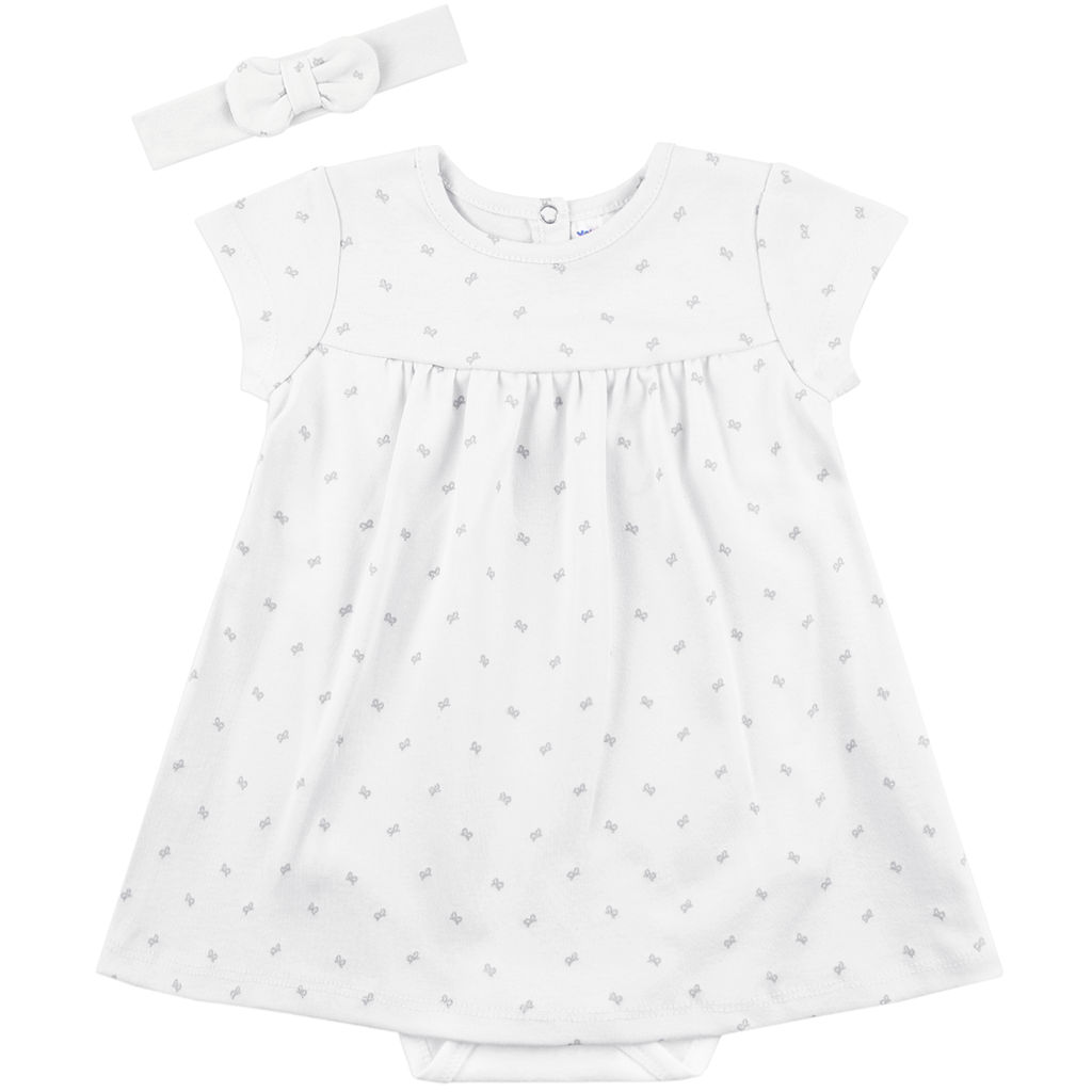 Комплект Youlala боди-платье и повязка интерлок фото 5