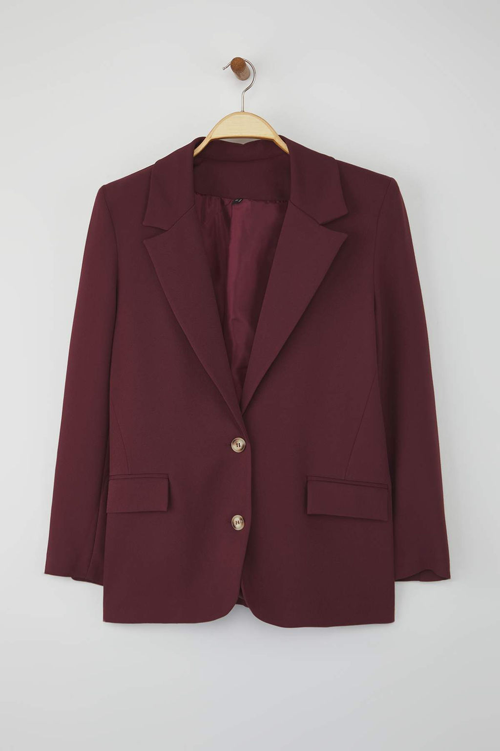 Limited Edition Bordo Regular Astarl? Dokuma Blazer Ceket TWOAW23BC00132