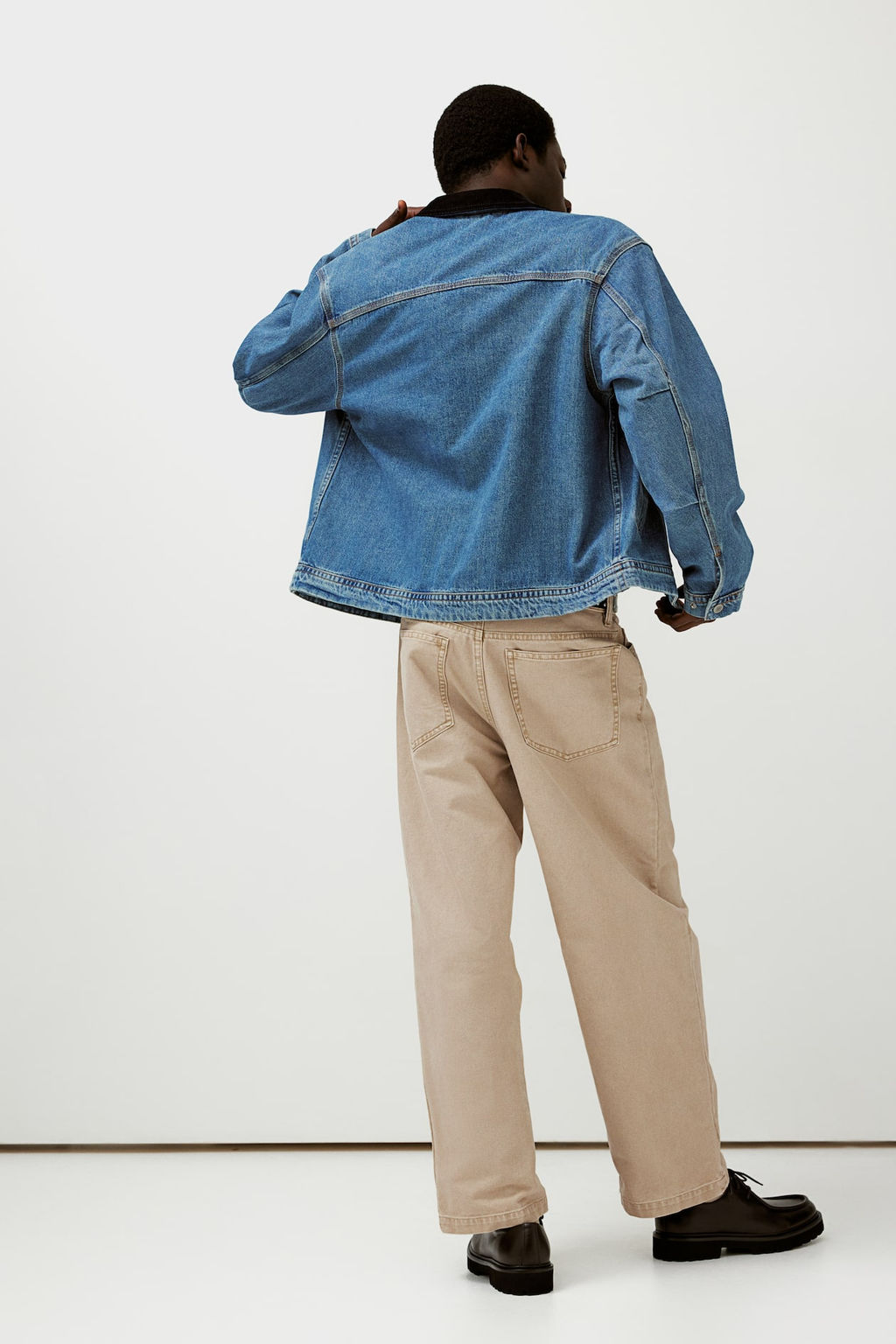 Pantalon de lona Baggy - H&m фото 5