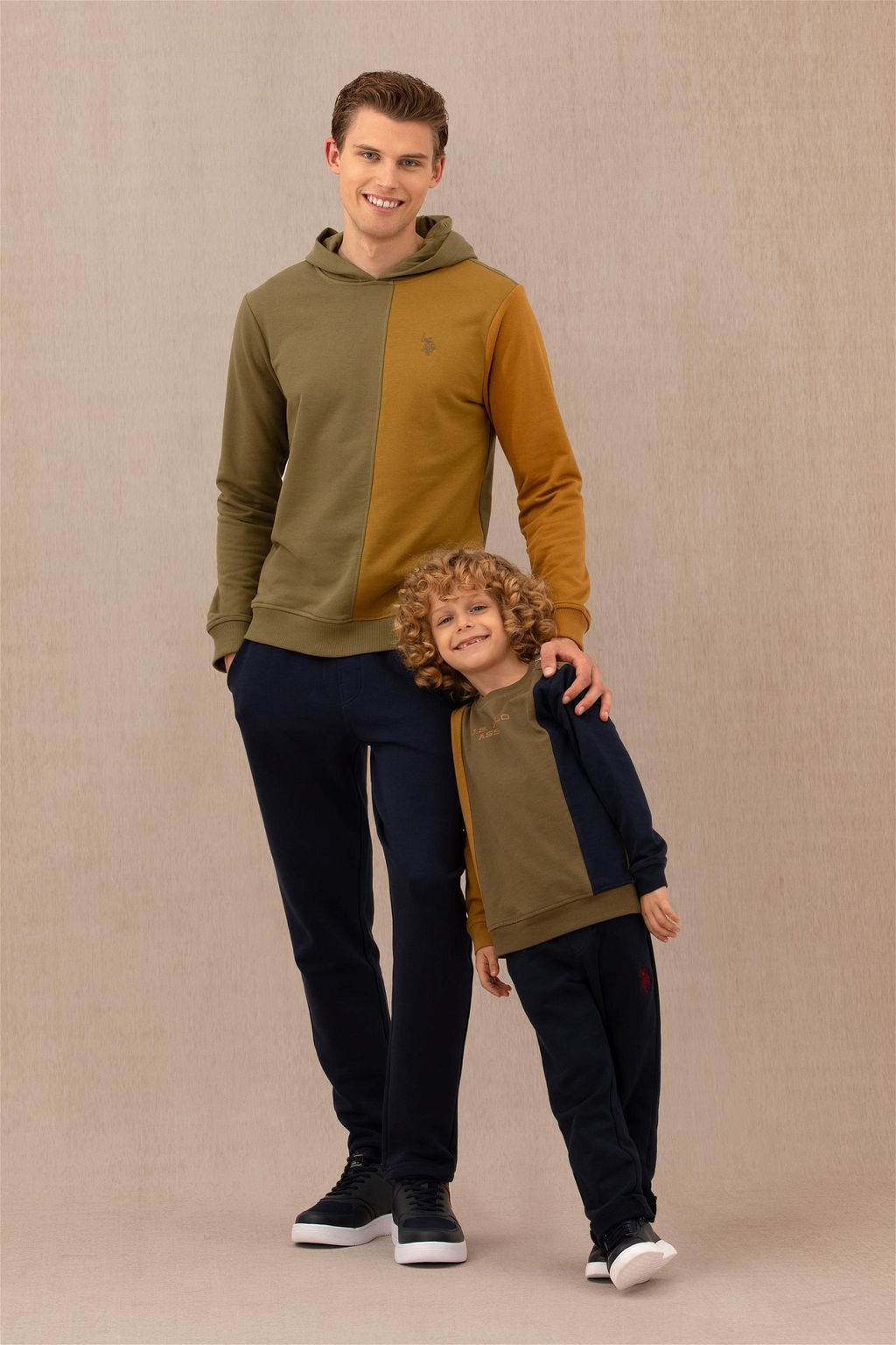 U. S. Polo Assn Мужской свитшот цвета хаки - U.s. polo assn фото 8