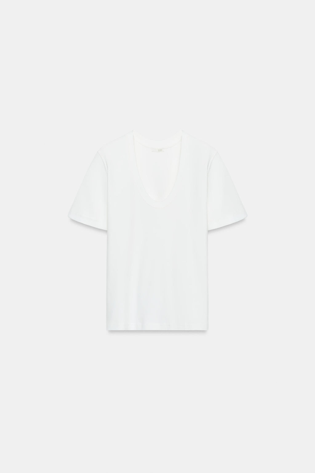 CAMISETA INTERLOCK MANGA CORTA / Blanco roto