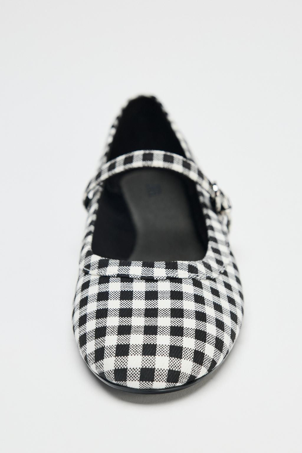 CHECK MARY JANES - Zara фото 6