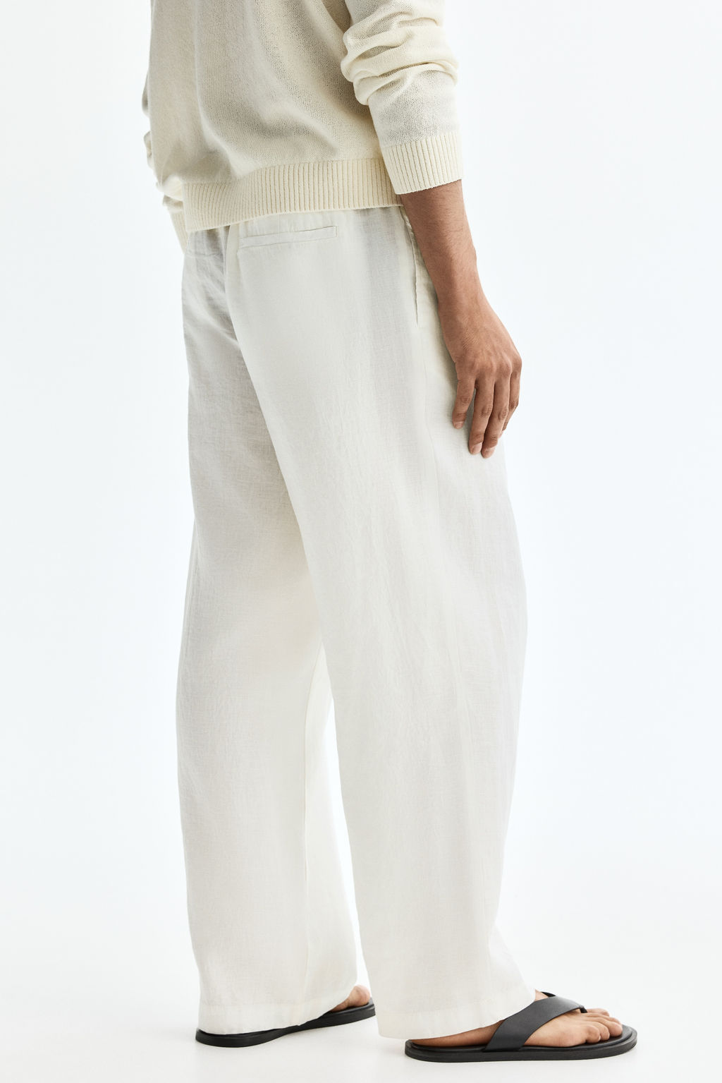 Pantal?n de lino Loose Fit - H&m фото 9