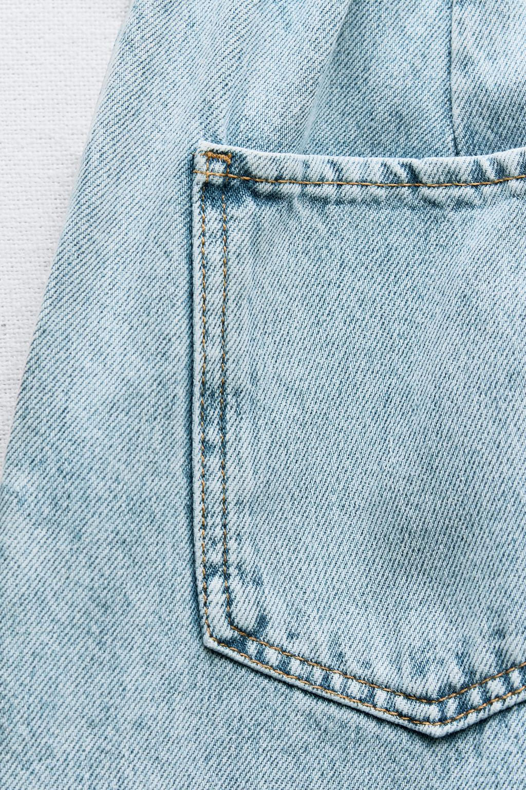 Z1975 HIGH-WAIST BAGGY PAPERBAG JEANS - Zara фото 11